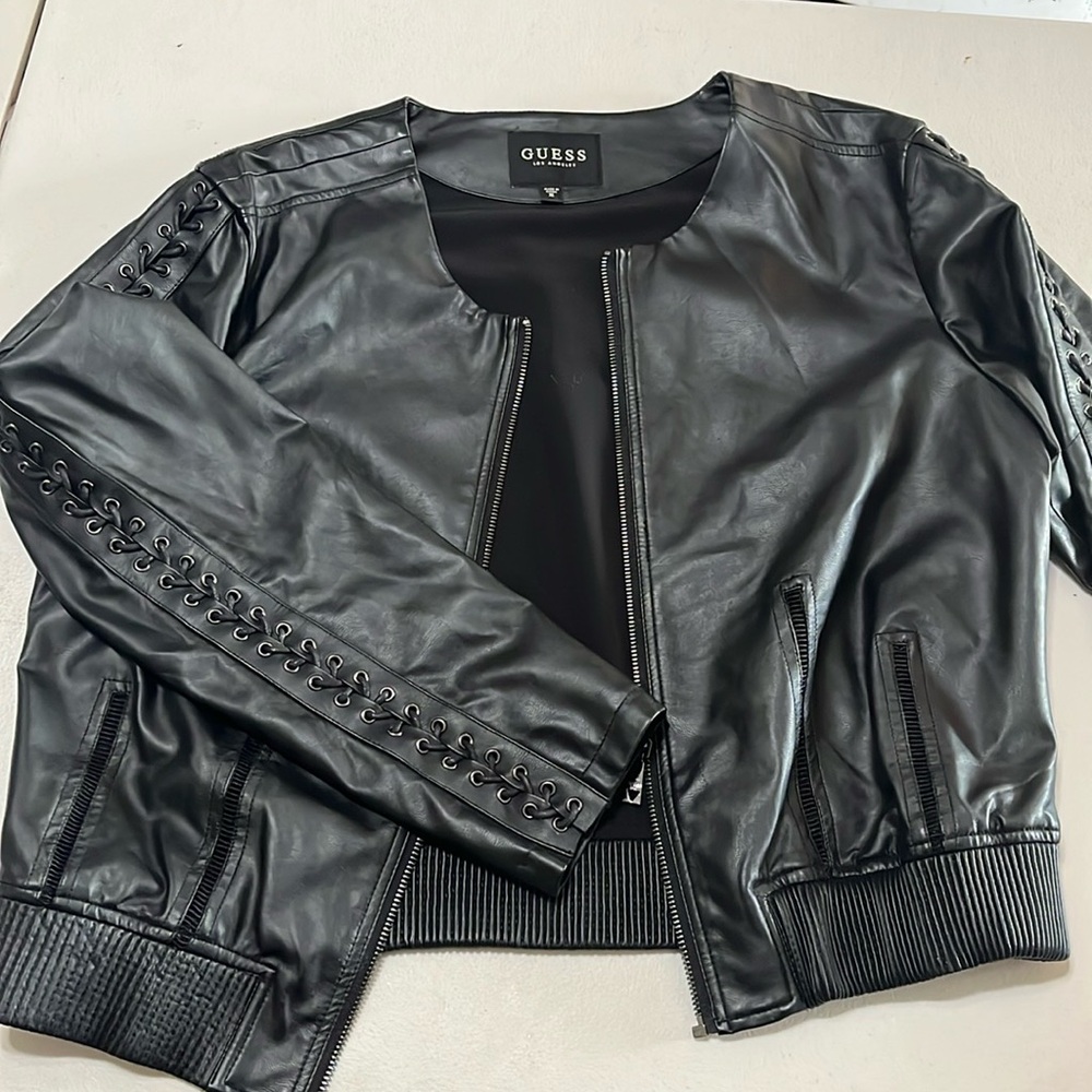 Black Guess leather jacket